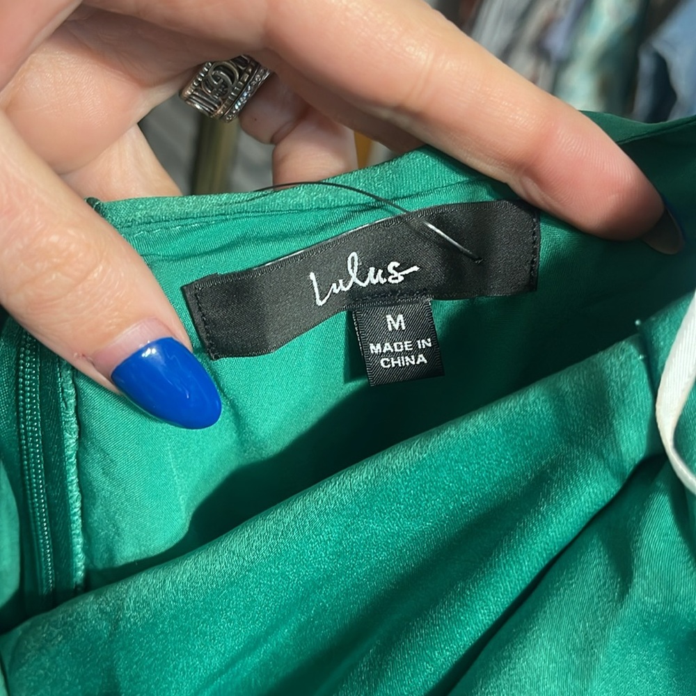 Lulus Daytime Darling Dress Color Green Style Mini Ruffle - Picture 7 of 7
